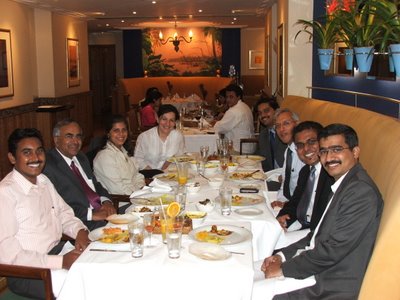 Lunch with S.Mahalingam and A.S. Lakshminarayanan