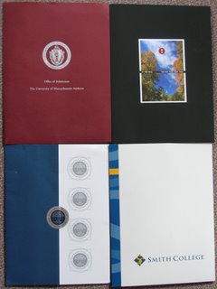 My college acceptance packets