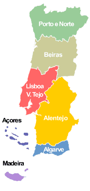 A minha proposta para a Regionalização de Portugal, com mapa e Bandeiras  das Regiões Administrativas : r/portugal