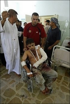 Man injured in this morning's attack at Mahmudiyah hospital