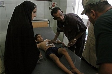 Child Injured Suicide bombing Baghdad