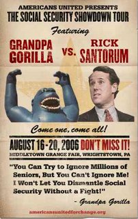 Grandpa gorilla vs Santorum