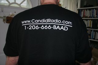Candidradio t-shirt, Candid Radio Podcast