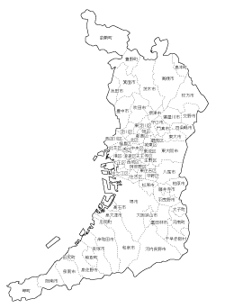 無料地図の配布情報 大阪府の白地図を公開