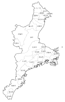 無料地図の配布情報 三重県の白地図を公開