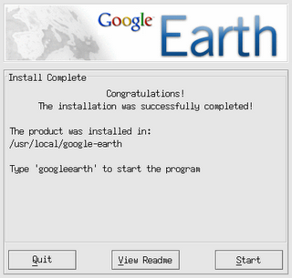 Google Earth 4 Install Complete