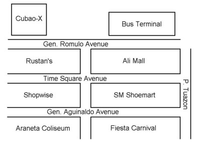 cubao x map directions