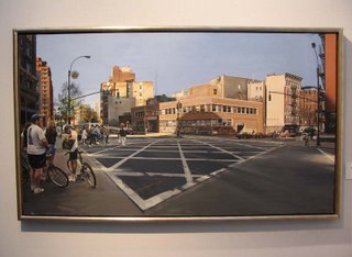 Richard Estes, Avenue of the Americas at Spring Street, oil on canvas