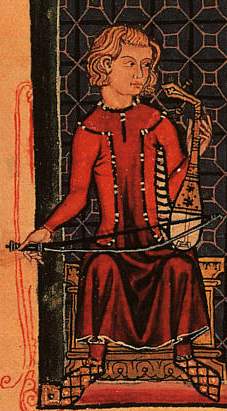 Rabel, illustration in the Cantigas de Santa Maria