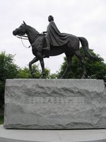 Queen Elizabeth II statue on Parliament Hill