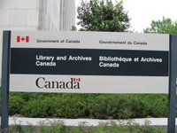Sign for Library and Archives Canada, Ottawa