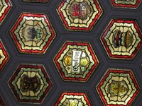 Stained glass ceiling at Parliament