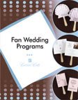 wedding fan program brochure