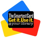 library card sign-up month logo