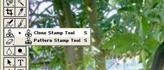 Clone stamp tool