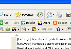 Google toolbar DELFI button