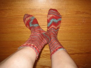 Completed Jaywalker socks