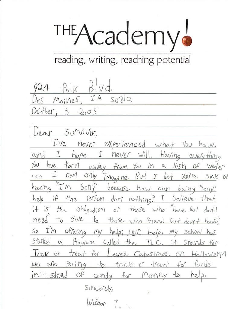 How to write an application letter 8 year old