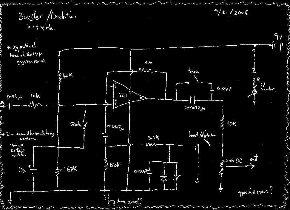 Onboard Booster / Distortion schematic reposted