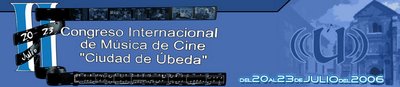 II Congreso Internacional de Música de Cine CIUDAD DE ÚBEDA