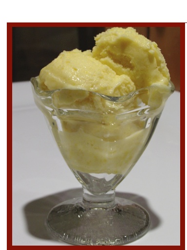 Mango Ginger Buttermilk Ice Cream | Laura Rebecca's Kitchen