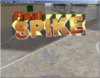 Final Spike Title screen (experimental version)