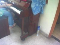 The width of the piano, something like Chi Siang's Piano