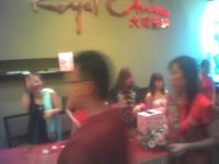 Here's the counter, to exchange for lucky draw number and and 'Ang Pow'... it sort of busy so the pic wasn't taken that clear...