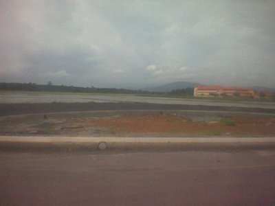 the land's big here, and any buildings, for example, schools might have bigger space to construct 3 football fields... and don't even think of 'ponteng' during schooling time...