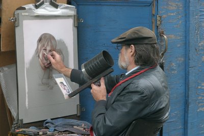 Street artists in the French Quarter