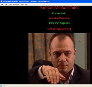 This is how the page of the Tico Times Online looked monday morning.