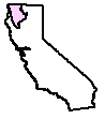 Klamath Mountains geomorphic province of California – click to see a map showing all of California's geomorphic provinces (courtesy California Geological Survey's California Geotour).