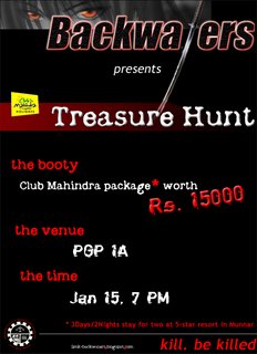 backwaters 2006  Treasure Hunt poster