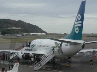 Air New Zealand B737, taken from the Club's bar