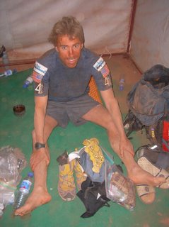 Joe Holland getting down and dirty in the Gobi Race
