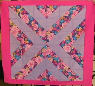 quilt top made with half square triangles