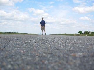 Eu na pista do aeroporto!