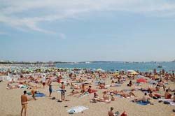 Beach in Cannes - France