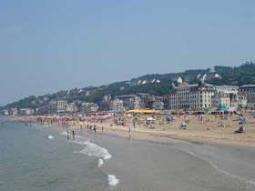 Beach View at Trouville sur Mer in Calvados Normany, France