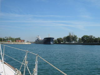Entering the Welland Canal