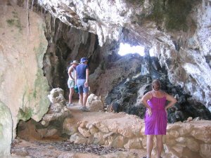 Exploring the caves in Isabella