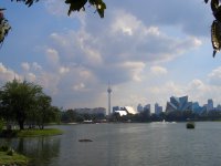 city view from Lake Titiwangsa