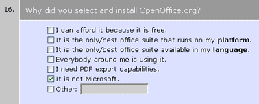 OpenOffice User Survey