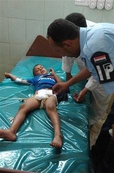 Child in Yarmouk hospital injured by grenade