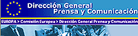 portada de la página web de la Dirección General de Prensa de la UE