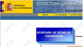pagina web del ministerio de la Pesidencia