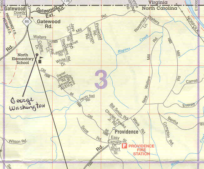Caswell County Historical Association Dan River Township Map