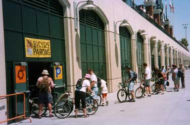 Image of bike parking at San Francisco Giants