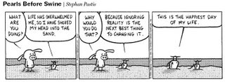 Pearls Before Swine:  Head in the Sand