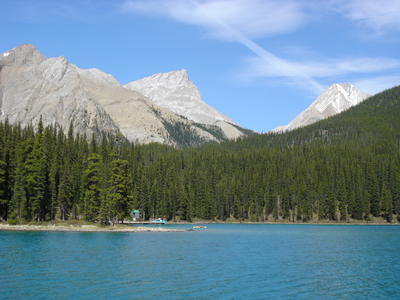 Maligne Lake (Montagnes rocheuses canadiennes en Colombie Britannique - Alberta)